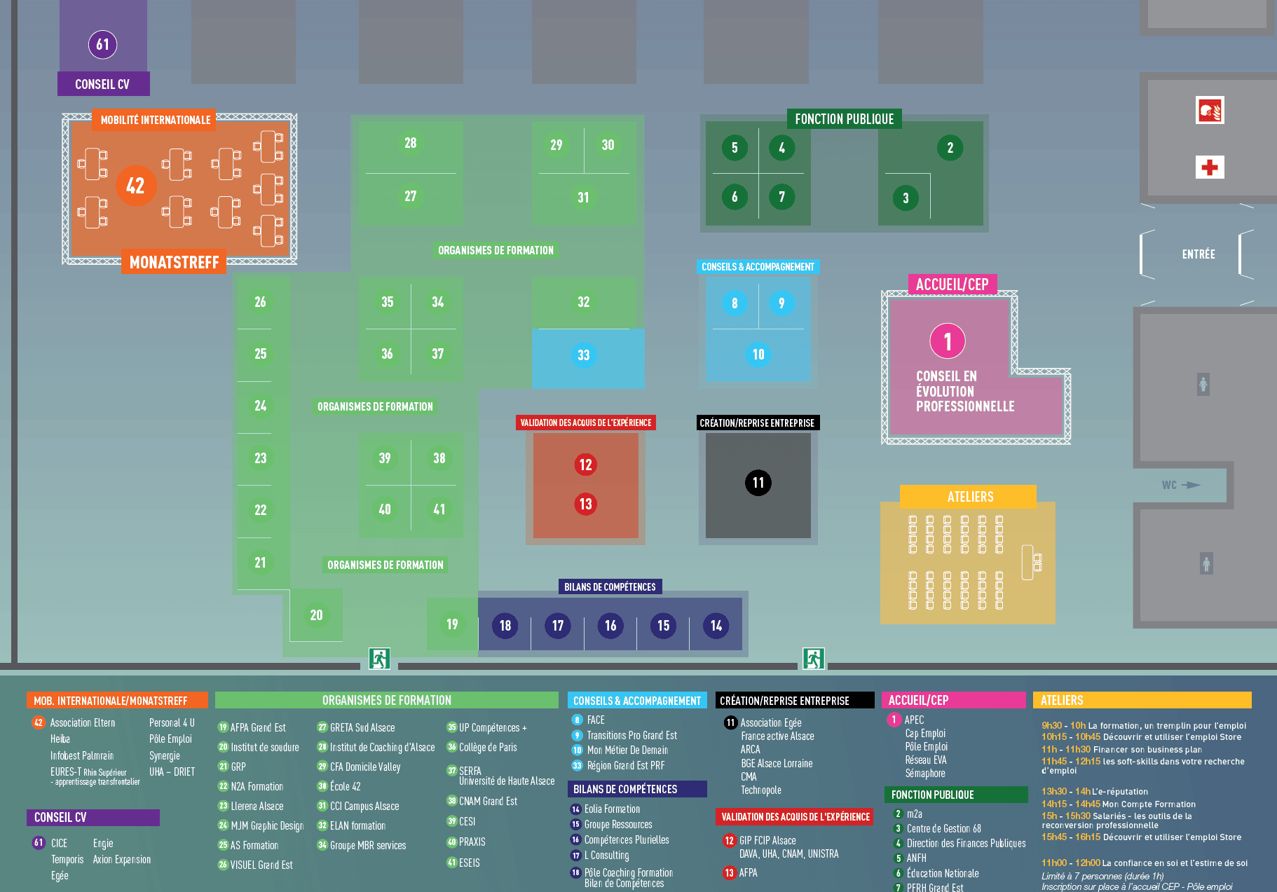 Plan du Salon